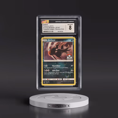 2017 Burning Shadows #87/147 Darkrai - Reverse Holo Pokémon League (CGC 8 NM-MT)