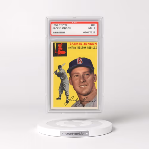 1954 Topps #80 Jackie Jensen (PSA 7 NM)