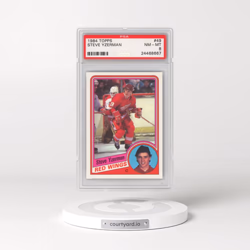 1984 Topps #49 Steve Yzerman (PSA 8 NM-MT)
