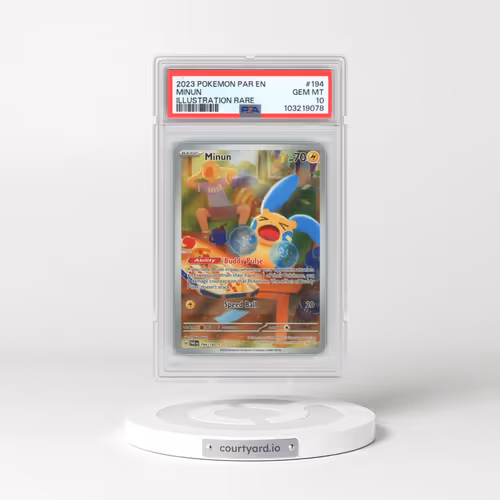 2023 Pokémon Par EN-Paradox Rift #194 Minun - Illustration Rare (PSA 10 GEM MINT)
