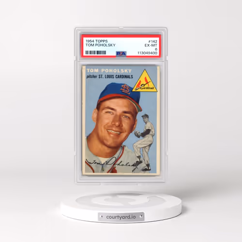 1954 Topps #142 Tom Poholsky (PSA 6 EX-MT)