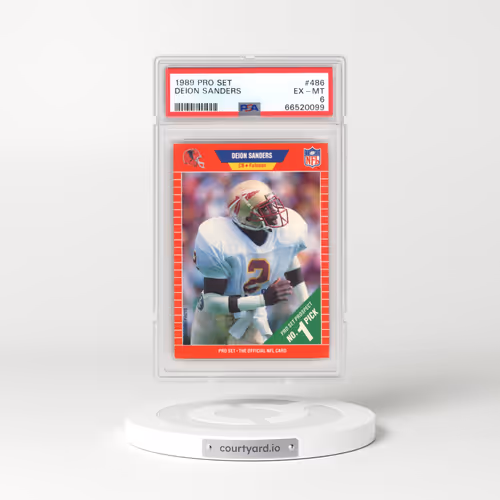 1989 Pro Set #486 Deion Sanders (PSA 6 EX-MT)
