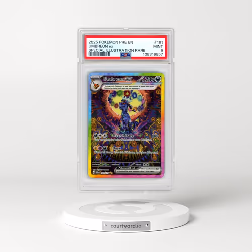 2025 Pokémon Pre EN-Prismatic Evolutions #161 Umbreon EX - Holo Special Illustration Rare (PSA 9 MINT)