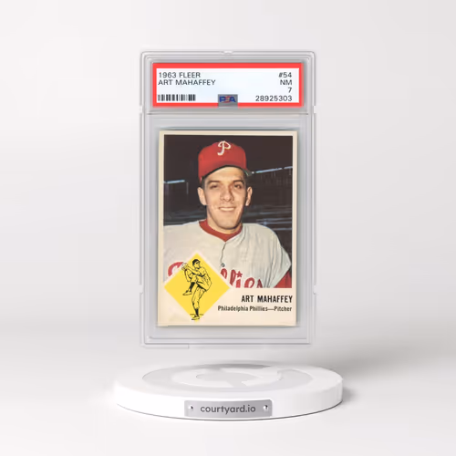 1963 Fleer #54 Art Mahaffey (PSA 7 NM)