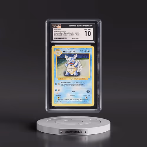 2023 Pokémon Clb-Trading Card Game Classic Blastoise & Suicune EX Deck #002 Wartortle (CGC 10 GEM MI