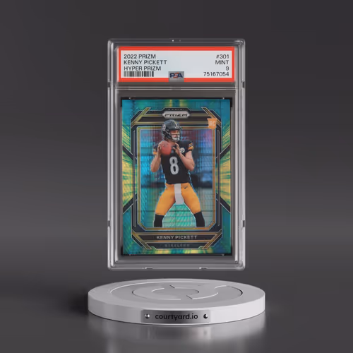 2022 Panini Prizm #301 Kenny Pickett - Hyper Prizm (PSA 9 MINT)