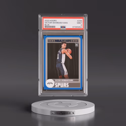 2023 Panini NBA Hoops #298 Victor Wembanyama - Blue (PSA 9 MINT)