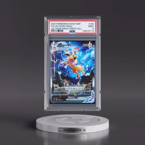 2021 Pokémon Swsh Black Star Promo #184 Jolteon Vmax - Full Art Jolteon Vmax Premium Collection (PSA