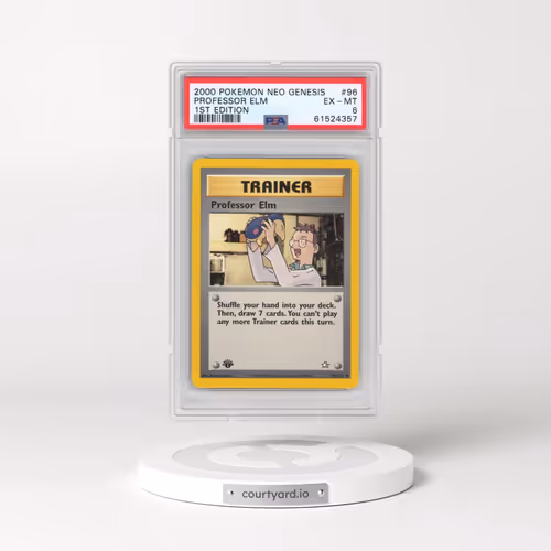 2000 Pokémon Neo Genesis #96 Professor Elm - 1st Edition (PSA 6 EX-MT)