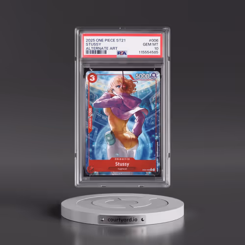 2025 One Piece Starter Deck ST21-EX Gear 5 #006 Stussy - Alternate Art (PSA 10 GEM MINT)