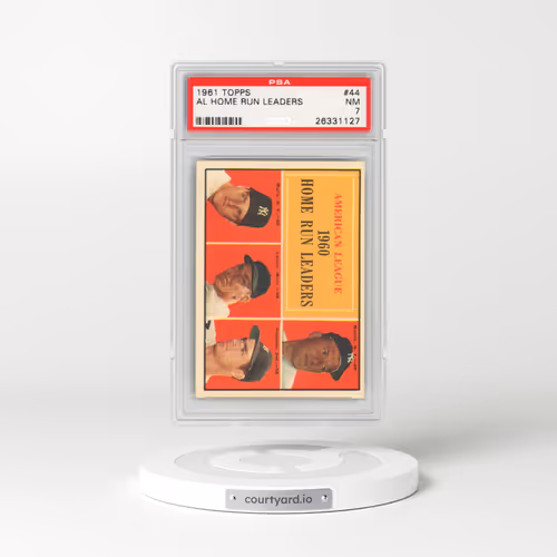 1961 Topps #44 AL Home Run Leaders (PSA 7 NM)