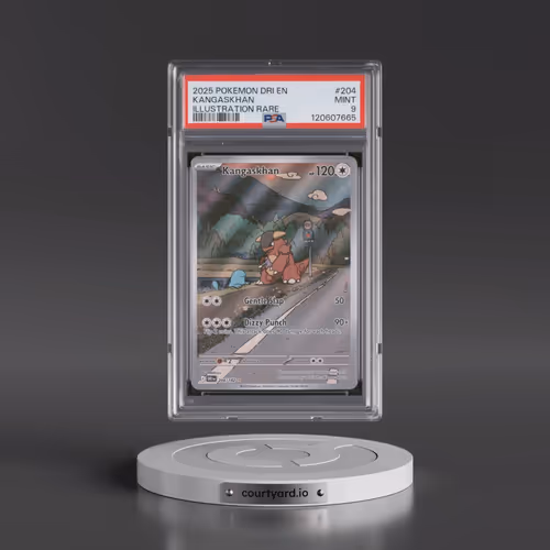 2025 Pokémon Dri EN-Destined Rivals #204 Kangaskhan - Illustration Rare (PSA 9 MINT)