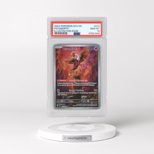 2024 Pokémon Sfa EN-Shrouded Fable #073 Fezandipiti - Illustration Rare (PSA 10 GEM MINT)