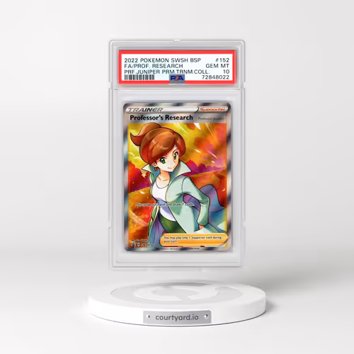 2022 Pokémon Swsh Black Star Promo #152 Professor's Research - Full Art Professor Juniper Premium Tournament Collection (PSA 10 GEM MINT)