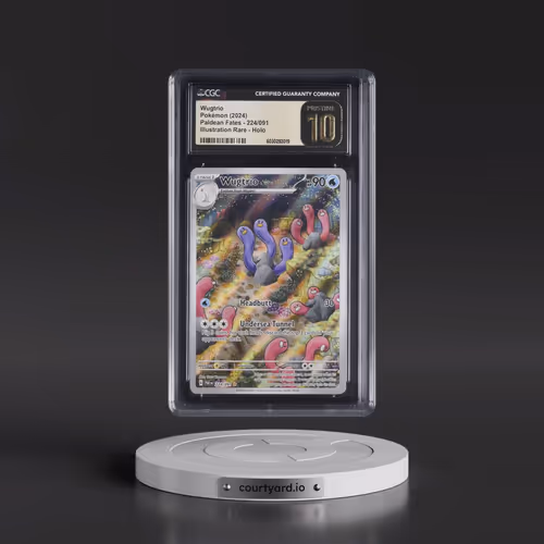 2024 Pokémon Paf EN-Paldean Fates #224 Wugtrio - Illustration Rare (CGC 10 PRISTINE)