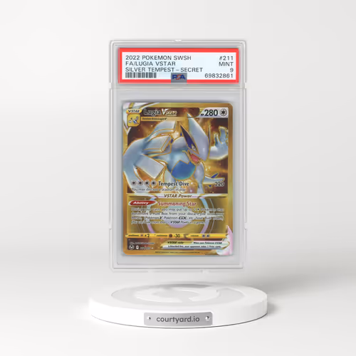2022 Pokémon Sword & Shield Silver Tempest #211 Lugia Vstar - Full Art Secret (PSA 9 MINT)