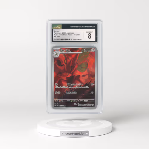 2023 Ruler of the Black Flame #116/108 Scizor - Art Rare (CGC 8 NM-MT)