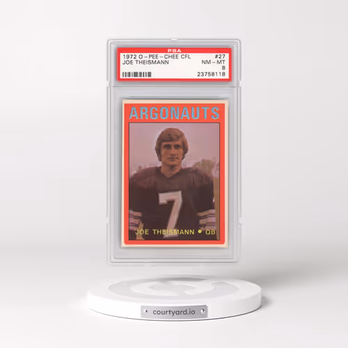 1972 O-Pee-Chee CFL #27 Joe Theismann (PSA 8 NM-MT)