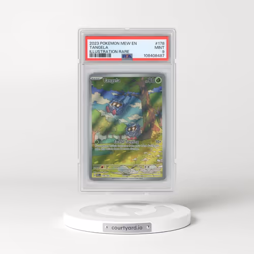 2023 Pokémon Mew EN-151 #178 Tangela - Illustration Rare (PSA 9 MINT)