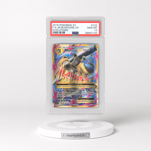 2016 Pokémon XY Evolutions #102 M Blastoise EX - Holo Full Art (PSA 10 GEM MINT)