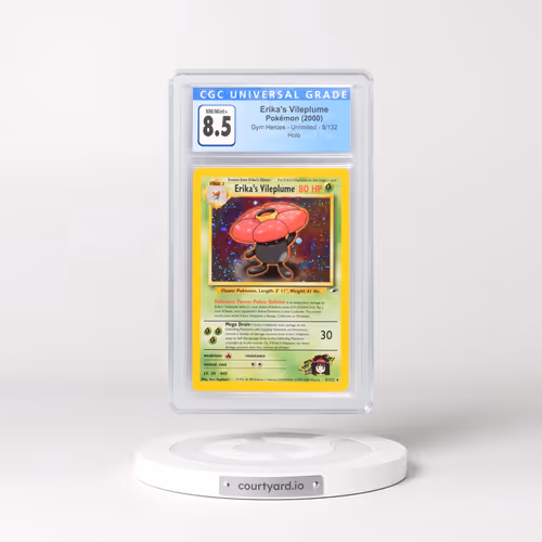 2000 Gym Heroes #5/132 Erika's Vileplume - Holo (CGC 8.5 NM-MT+)