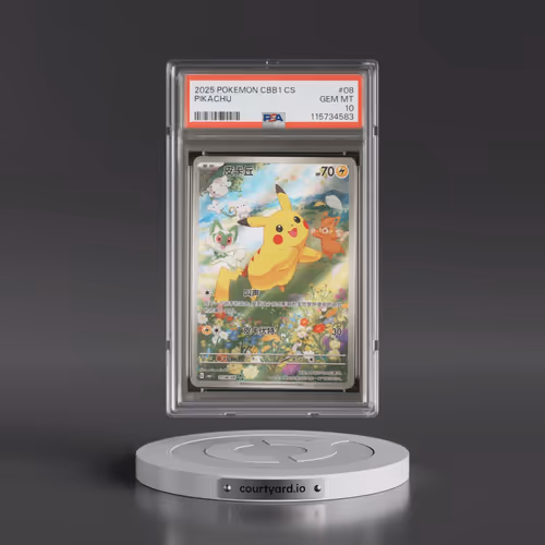2025 Pokémon Simplified CBB1 C-Gem Pack Vol 1 #08 Pikachu (PSA 10 GEM MINT)