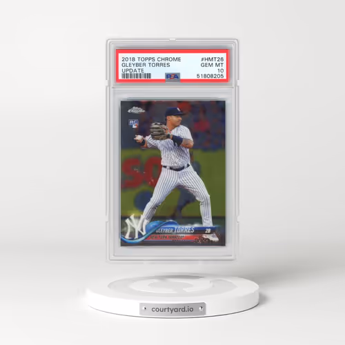 2018 Topps Chrome Update #HMT26 Gleyber Torres (PSA 10 GEM MINT)