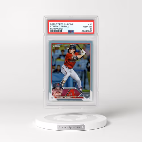 2023 Topps Chrome #95 Corbin Carroll - Refractor (PSA 10 GEM MINT)