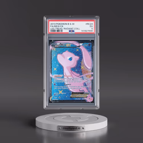 2013 Pokémon Black & White Legendary Treasures Radiant Collection #RC24 Mew EX - Holo Full Art (PSA