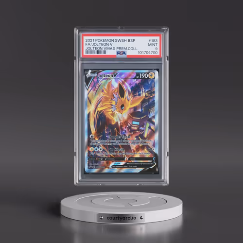 2021 Pokémon Swsh Black Star Promo #183 Jolteon V - Holo Full Art Jolteon Vmax Premium Collection (P