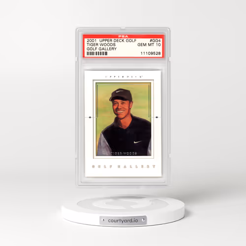 2001 Upper Deck Gallery #GG4 Tiger Woods (PSA 10 GEM MINT)