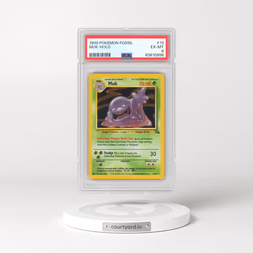 1999 Pokémon Fossil #13 Muk - Holo (PSA 6 EX-MT)