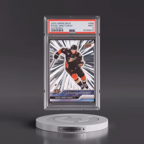 2023 Upper Deck #488 Pavel Mintyukov - Outburst (PSA 9 MINT)