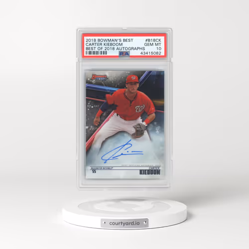 2018 Bowman's Best Best of 2018 Autographs #B18CK Carter Kieboom (PSA 10 GEM MINT)
