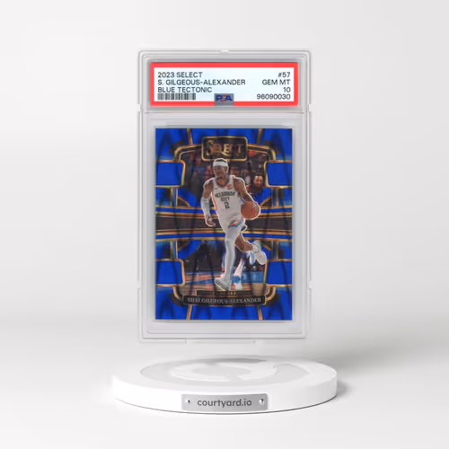 2023 Panini Select #57 Shai Gilgeous-Alexander - Blue Tectonic (PSA 10 GEM MINT)