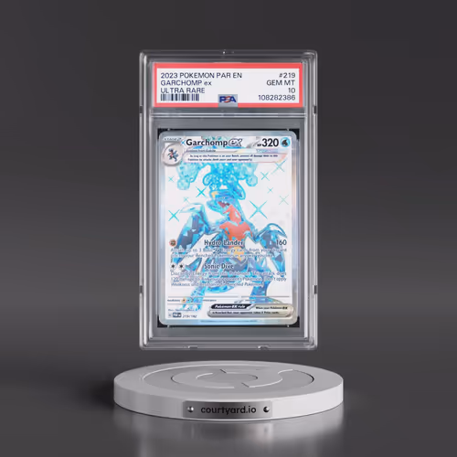 2023 Pokémon Par EN-Paradox Rift #219 Garchomp EX - Holo Ultra Rare (PSA 10 GEM MINT)