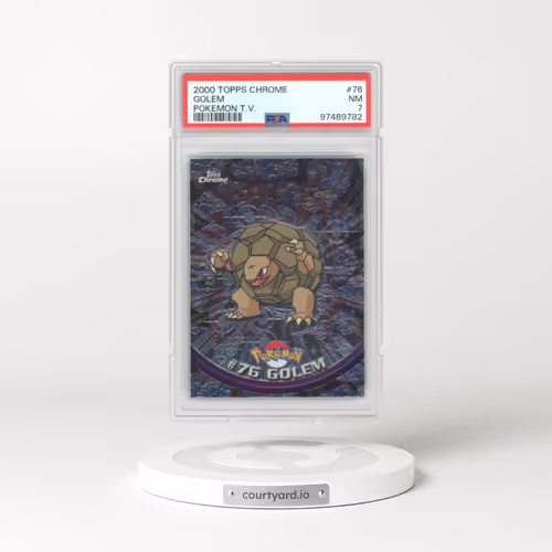 2000 Chrome Series 1 #76 Golem - Chrome (Topps Chrome Stamp on Front of Card) (PSA 7 NM)