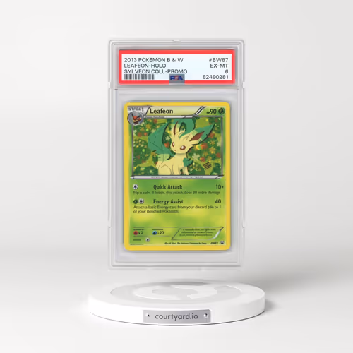 2013 Pokémon Black & White Promo #BW87 Leafeon - Holo Sylveon Collection (PSA 6 EX-MT)
