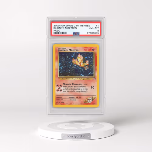 2000 Pokémon Gym Heroes #1 Blaine's Moltres - Holo (PSA 8 NM-MT)
