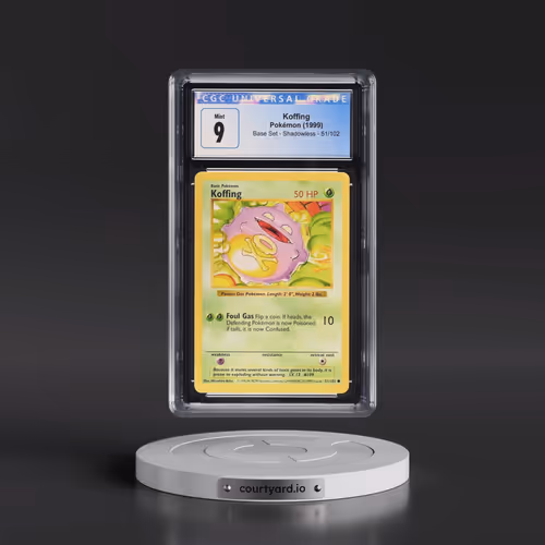1999 Base Set #51/102 Koffing - Shadowless Shadowless (CGC 9 MINT)
