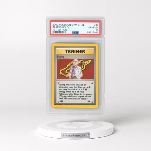 2000 Pokémon Gym Challenge #17 Blaine - 1st Edition Holo (PSA 10 GEM MINT)