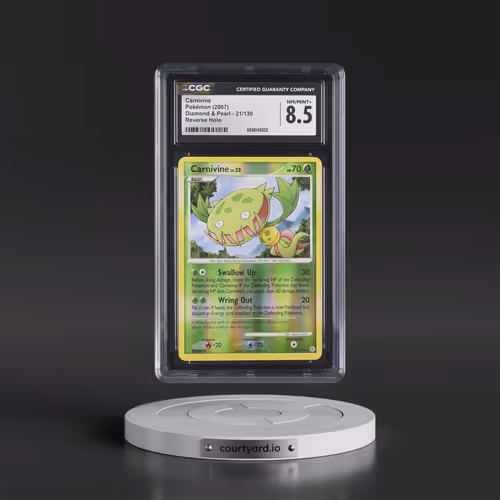 2007 Diamond & Pearl #21/130 Carnivine - Reverse Holo (CGC 8.5 NM-MT+)