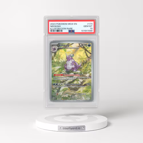2023 Pokémon Mew EN-151 #174 Nidoking - Illustration Rare (PSA 10 GEM MINT)