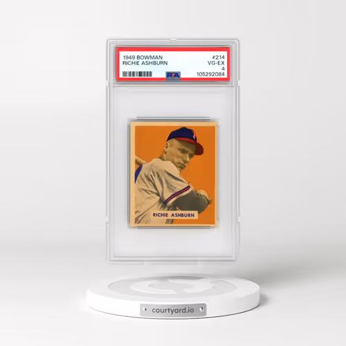 1949 Bowman #214 Richie Ashburn (PSA 4 VG-EX)