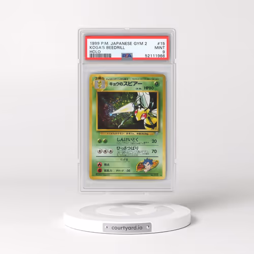1999 Pokémon Gym 2 #15 Koga's Beedrill - Holo (PSA 9 MINT)