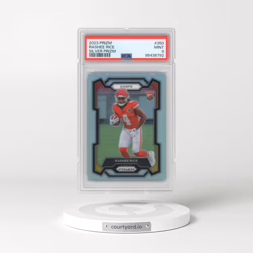 2023 Panini Prizm #350 Rashee Rice - Silver Prizm (PSA 9 MINT)