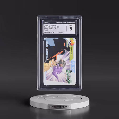 1998 Anime Series #136 Golem Vs Nidoking - Part 4 (CGC 9 MINT)