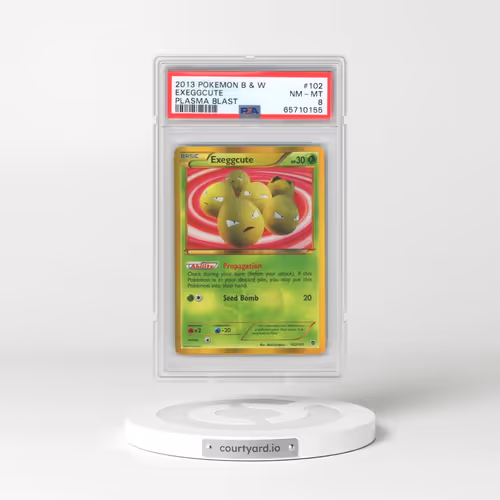 2013 Pokémon Black & White Plasma Blast #102 Exeggcute (PSA 8 NM-MT)
