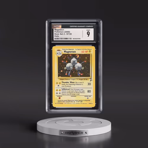 2000 Base Set 2 #9/130 Magneton - Holo (CGC 9 MINT)