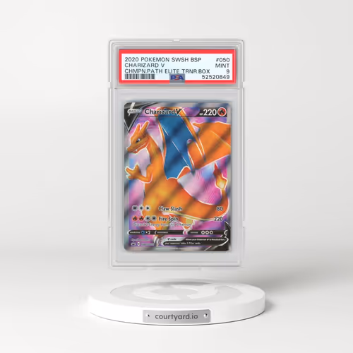 2020 Pokémon Swsh Black Star Promo #050 Charizard V - Holo Champion's Path Elite Trainer Box (PSA 9